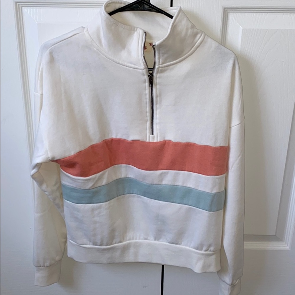 Striped long sleeve top